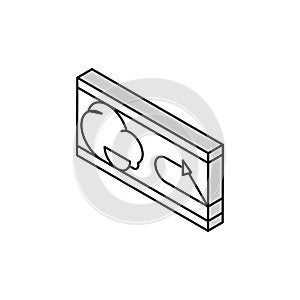 vascular occlusion isometric icon vector illustration