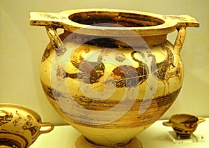 Vase of ancient Mycenae photo