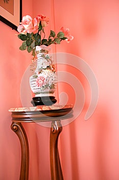 Vase and flowers