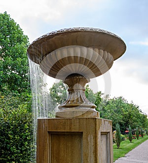 A vase fountain