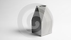 Vase is placed on a plain white background, casting a soft shadow to