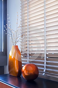 Vases with the branches in the interior