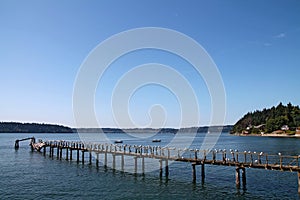 Vashon Island wooden pier