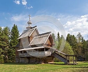 Vasilevo, near Torzhok. Museum of wooden architecture. Church of Transformation (Rise)