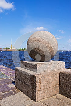 Vasilevsky Island in St. Petersburg, Russia