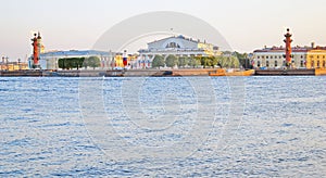 Vasilyevsky island and the Neva river