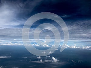 The vast blue sky and clouds sky photo