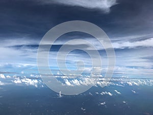 The vast blue sky and clouds sky photo