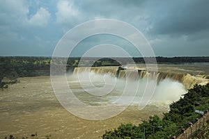 Vast Expanse of Chitrakote  fall on Indravati River near Jagdalpur,Chhattisgarh, India photo