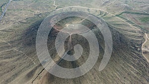 Aerial photography of natural scenery of Ulan hada Volcano Group Chahar Volcano Group in Inner Mongolia, China photo