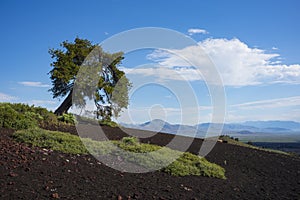 Vast landscape of Craters of the Moon National Monument and Preserve near Arco, Idaho