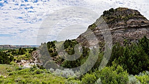 Landscapes of Theodore Roosevelt National Park in July