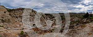 Landscapes of Theodore Roosevelt National Park in July