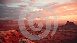 Vast Visions: A Breathtaking Desert Sunset Over Utah\'s Red Sands