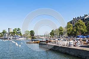 Vastervik inner harbour