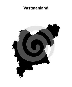 Vastmanland outline map