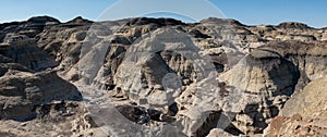 The vastness of the Badlands is revealed in a panorama