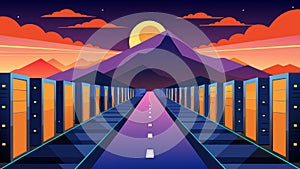 The vastness of the Petabyte Data Center was simply mindboggling with its servers extending far beyond what the eye photo