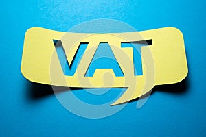 VAT Tax Rate Concept Speech Bubble