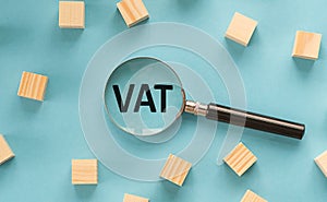 VAT Tax Word And Interest Percentage Sign, Business Concept