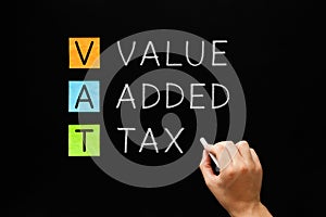 VAT - Value Added Tax On Blackboard