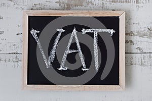 VAT or Value Added Tax concept
