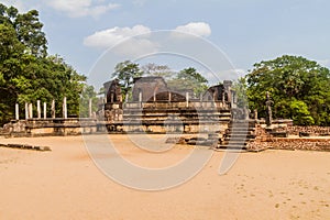 Vatadage in the ancient city Polonnaruwa, Sri Lan