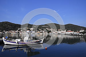 Vathi Harbor at Ithaki Island photo