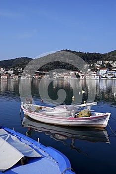 Vathi Harbor at Ithaki Island