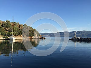 Vathi Sailing small port Greece