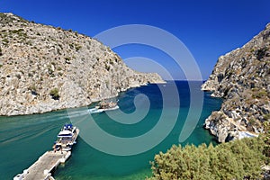 Vathy fjord on Kalymnos Island