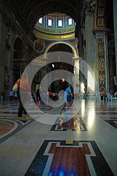 Vatican Cathedral Interior, St. Peter Church, Religion, Rome