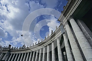 Vatican city colonnades photo