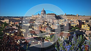 Vatican city from the distance with Sain