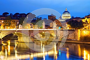 Vatican City at dusk