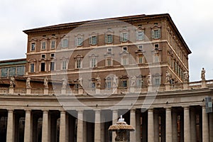 Vatican City, Holy See: Apostolic Palace, the official residence of the pope located in Vatican City