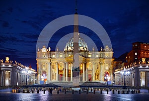 Vatican City (HolySee. St. Peter\'s Basil on Saint Peters