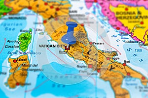 Vatican City Italy map