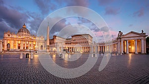 Vatican City, Rome, Italy at sunrise.