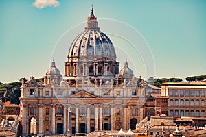 Vatican city. St Peter`s Basilica.