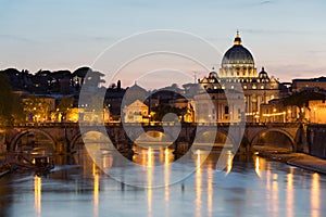 Vatican City during sunset.