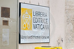 Sign Libreria Editrice Vaticana (Vatican Publishing House