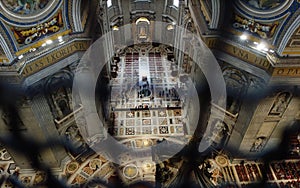 Saint Peter Basilica interior Vatican