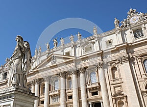 Vatican City, VC, Vatican - August 16, 2020: Basilica of Saint P