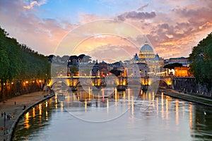 Vatican cityscape in Rome