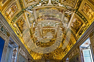 Vatican Museum Map Room Ceiling Rome Italy