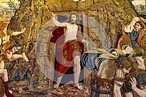 Vatican Museum Jesus Resurretion Tapestry Rome Italy