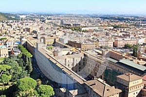 View from Saint Peter's Basilica at Vatican Museums, Rome