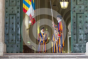 Vatican pontifical swiss guard