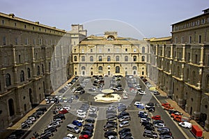 Vatican rome italy courtyard san damaso
